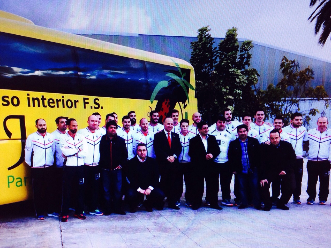 Presentación Autobús Jaén Paraiso Interior Futbol Sala